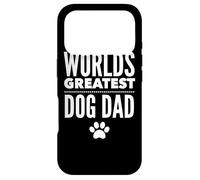 Carcasa para iPhone 17 Pro Gráficos Blancos con Estampado de Patas de papá y Perro de Worlds Greatest