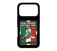 Carcasa para iPhone 17 Pro Gran Paradiso National Park Italia Bandera Vintage Travel