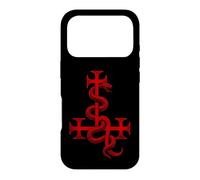 Carcasa para iPhone 17 Pro Gran Sello De Lilith Serpiente Cruz Símbolo Mitología Judía