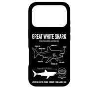 Carcasa para iPhone 17 Pro Gran Tiburón Blanco Anatomía Océano