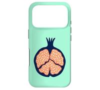 Carcasa para iPhone 17 Pro Granada Retro Plump Fruta Tropical - Naranja Azul Oscuro