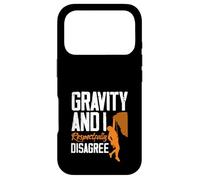 Carcasa para iPhone 17 Pro Gravity and I Respectfully Disagree Escalar Divertido