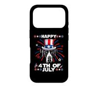 Carcasa para iPhone 17 Pro Great Dane Dog Patriotic American 4th of July Dogs Lovers