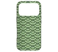 Carcasa para iPhone 17 Pro Green Dark Fern Dragon Scales Arch Geometric Pattern