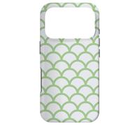 Carcasa para iPhone 17 Pro Green Overlapping Arches Curved Natural Geometric Pattern