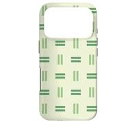 Carcasa para iPhone 17 Pro Green Rectangle Vertical Lines Geometric Pattern