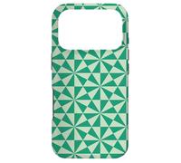 Carcasa para iPhone 17 Pro Green Triangle Hexagon Square Middle East Celtic Pattern