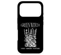Carcasa para iPhone 17 Pro Green Witch Cottagecore Tarot Card Estética Bosque Bruja