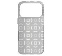 Carcasa para iPhone 17 Pro Grey Charcoal Circle Lines Rings Nordic Scandi Pattern
