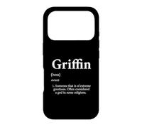Carcasa para iPhone 17 Pro Griffin Definición de Dios Gracioso Sarcástico Niño Nombre Griffin Broma