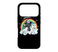 Carcasa para iPhone 17 Pro Grim Reaper Riding Unicorn | Aesthetic Pastel Goth Girls