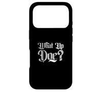 Carcasa para iPhone 17 Pro Gris Color What Up Doe? Gráfico Gris