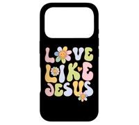 Carcasa para iPhone 17 Pro Groovy Love Like Jesus Religious God Christian Graphic