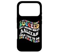 Carcasa para iPhone 17 Pro Groovy si al Principio no Tienes éxito, Intenta Hacer lo Que Aaliyah