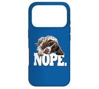 Carcasa para iPhone 17 Pro GSP Hunting Dog Sleeping Nope German Shorthaired Pointer