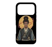 Carcasa para iPhone 17 Pro Guerrero Samurai Africano Katana Negro Historia Mes Bushido