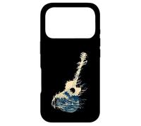 Carcasa para iPhone 17 Pro Guitarra Wave Art Japonés Cool Hombres Mujeres Motivo Amante De La M