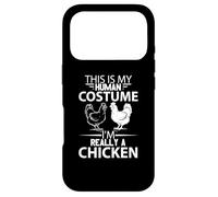 Carcasa para iPhone 17 Pro Halloween Funny - Este es mi Disfraz Humano de Pollo
