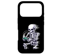Carcasa para iPhone 17 Pro Halloween Skeleton Gamer Playing Video Games