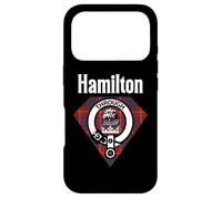 Carcasa para iPhone 17 Pro Hamilton Clan Escocés Nombre Escudo De Armas Tartán