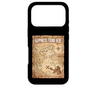 Carcasa para iPhone 17 Pro Happiness Found Here Vintage Pirate Map Crab