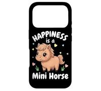 Carcasa para iPhone 17 Pro Happiness Is A Mini Horse Lover Miniatura Horse Pony Girls