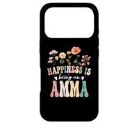 Carcasa para iPhone 17 Pro Happiness is Being an Amma Floral Design Amma Mother's Day