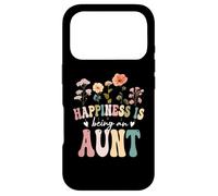 Carcasa para iPhone 17 Pro Happiness is Being an Aunt Floral Design Aunt Mother's Day