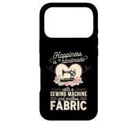 Carcasa para iPhone 17 Pro Happiness Is Handmade with Sewing Machine and Endless Fabric