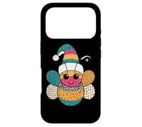 Carcasa para iPhone 17 Pro Happy Bumblebee con Sombrero navideño, Alegre