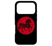 Carcasa para iPhone 17 Pro Happy Chinese New Year Art 2026 Red Round Year of The Horse