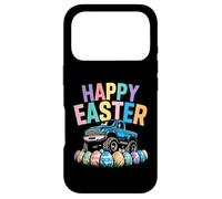 Carcasa para iPhone 17 Pro Happy Easter Monster Truck Huevos Niños
