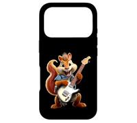 Carcasa para iPhone 17 Pro Happy Squirrel Rock Star Guitarra Eléctrica Diseño Músico