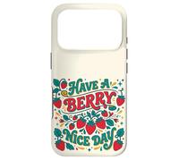 Carcasa para iPhone 17 Pro Have A Berry Nice Day Retro Strawberry Groovy Aesthetic