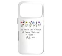 Carcasa para iPhone 17 Pro He Heals The Wounds of Every Shattered Heart God Psalm 147:3
