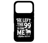 Carcasa para iPhone 17 Pro He Left The 99 To Find Me Matthew 18:12-14 Bible Verse