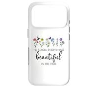 Carcasa para iPhone 17 Pro He Makes Everything Beautiful in His Time Here I Am Send Me
