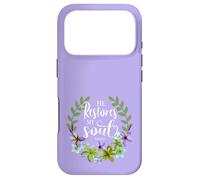 Carcasa para iPhone 17 Pro He Restores My Soul Bible Verse Psalm 23 3 Floral Wreath