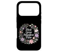 Carcasa para iPhone 17 Pro Heal Grow Manifest Flow Mentalidad de Bienestar Espiritual