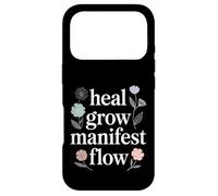 Carcasa para iPhone 17 Pro Heal Grow Manifest Flow Spiritual Wellness Mindset -