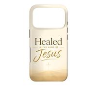 Carcasa para iPhone 17 Pro Healed in The Name of Jesus - Cross at Sunrise