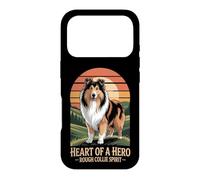 Carcasa para iPhone 17 Pro Heart of a Hero - Rough Collie Spirit Vintage Design