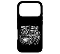 Carcasa para iPhone 17 Pro Heart Says Pit Knees Say Balcony Festival de música Heavy Metal