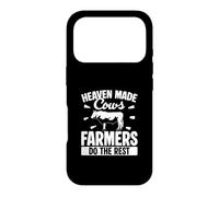 Carcasa para iPhone 17 Pro Heaven Made Cows Farmers Do The Rest Funny Ganaderos