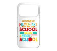 Carcasa para iPhone 17 Pro Hello Middle School, Goodbye Elementary School 2026 Last Day
