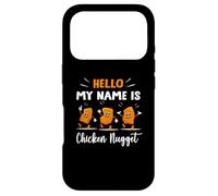 Carcasa para iPhone 17 Pro Hello My Name Is Chicken Nugget Disfraz de Halloween para niños