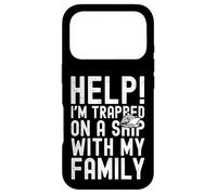 Carcasa para iPhone 17 Pro Help I'm Trapped On A Ship with My Family Funny Cruise