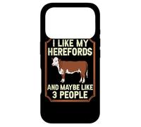 Carcasa para iPhone 17 Pro Hereford Granja de Carne de Vaca Toro Ganado