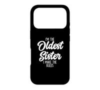 Carcasa para iPhone 17 Pro Hermana Mayor I Make The Rules Funny Matching Hermano