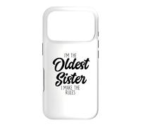 Carcasa para iPhone 17 Pro Hermana Mayor I Make The Rules Funny Matching Hermano